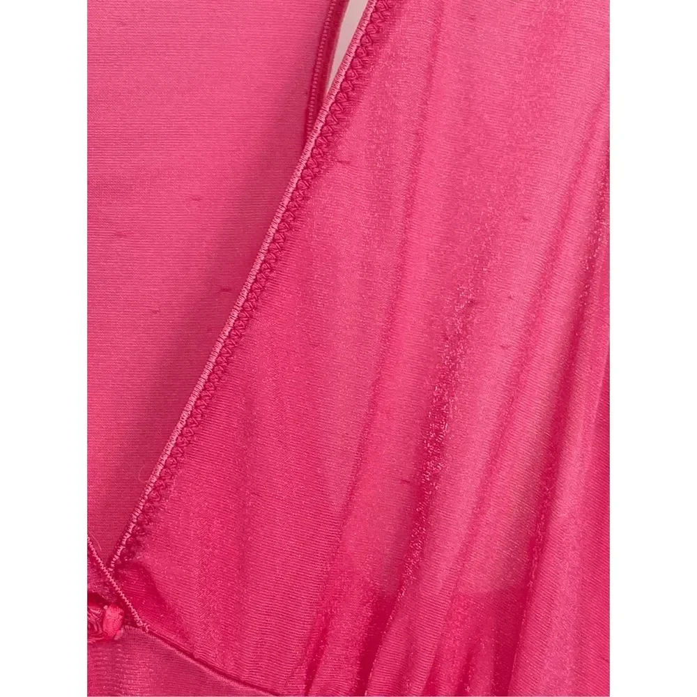 Vintage Vanity‎ Fair Slip Dress Nightgown Women's Size Small Pink Long